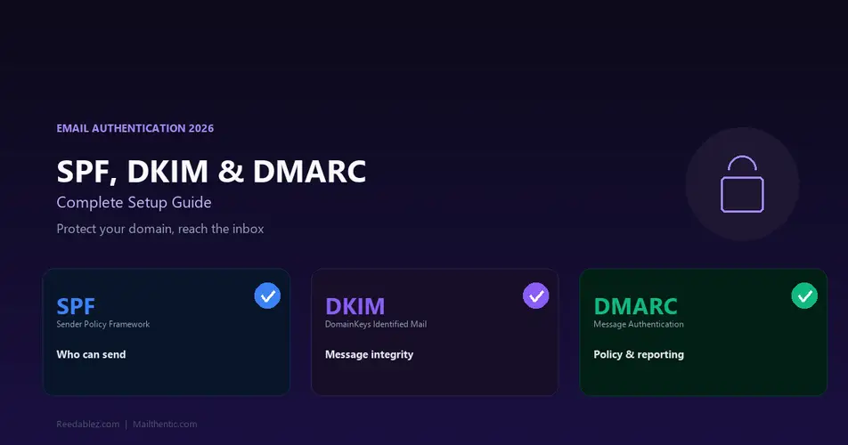 SPF, DKIM & DMARC: The Complete Email Authentication Setup Guide